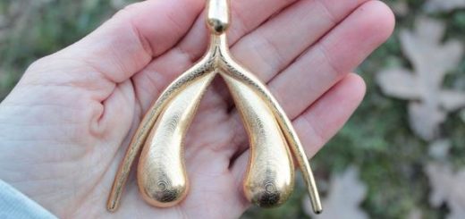 3D clitoris (op schaal) via Etsy.com