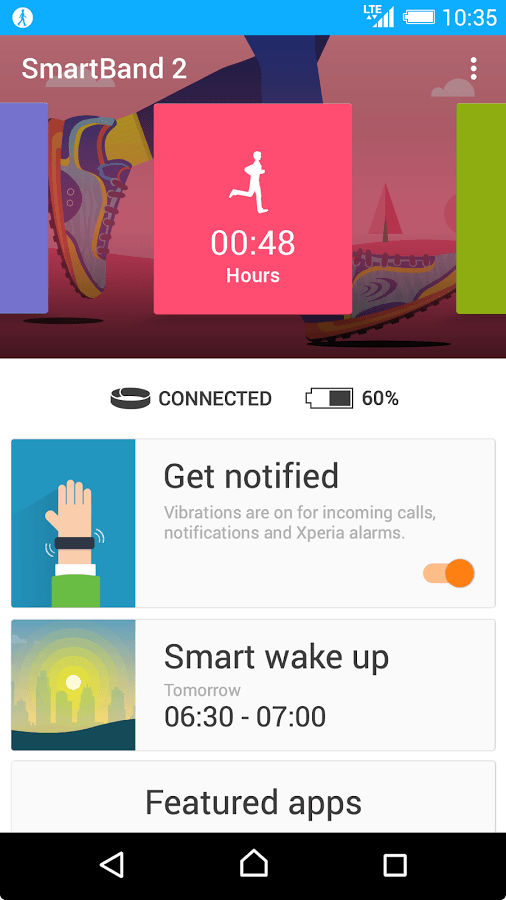 Screenshots van de nieuwe Sony SmartBand app (bron: Android Police)